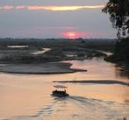 Selous river boat